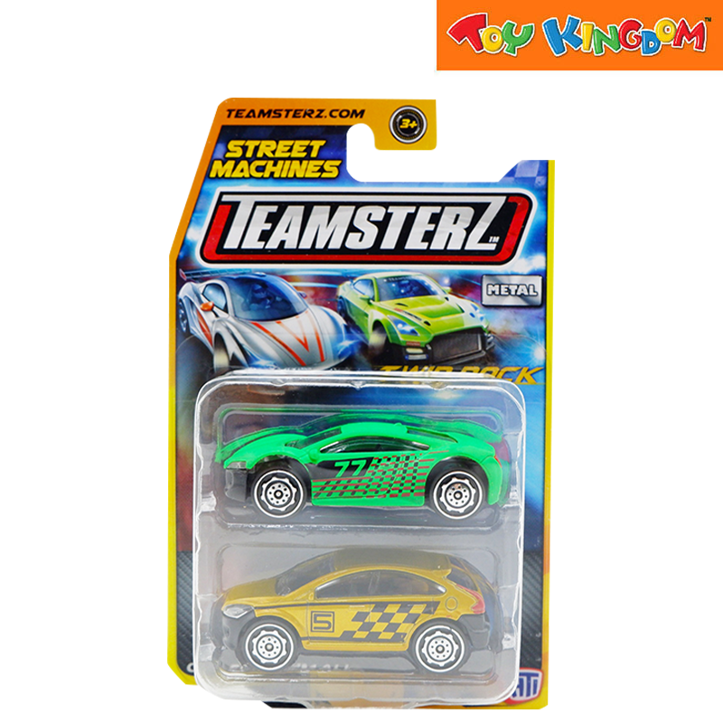 Teamsterz Street Machines Car Green/Gold 2 Packs Die-cast