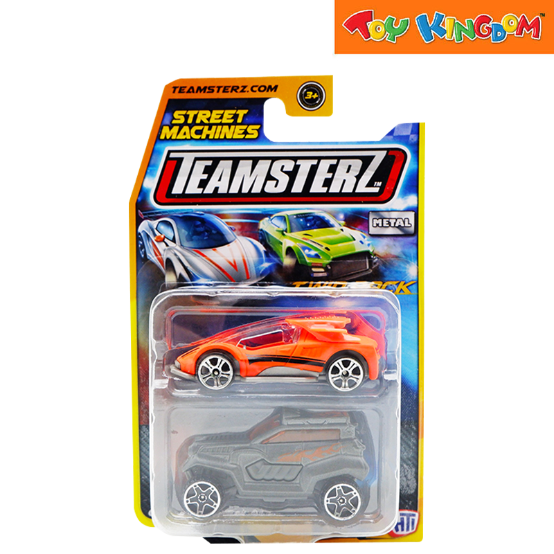 Teamsterz Street Machines Car Orange/Dark Gray 2 Packs Die-cast