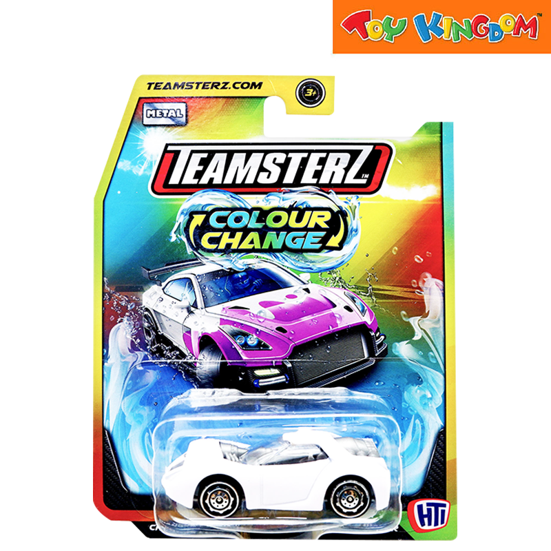 Teamsterz Colour Change Car White With Gray Die-cast