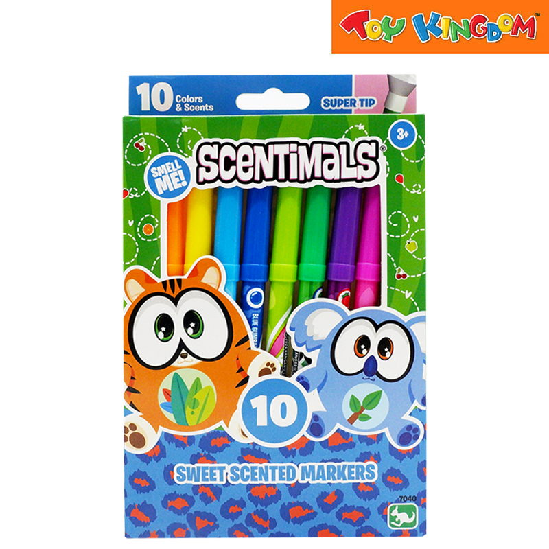 Kangaru Scentimals Super Tip 10CT Sweet Scented Markers