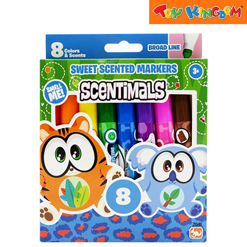 Kangaru Scentimals Broad Line 8CT Sweet Scented Markers