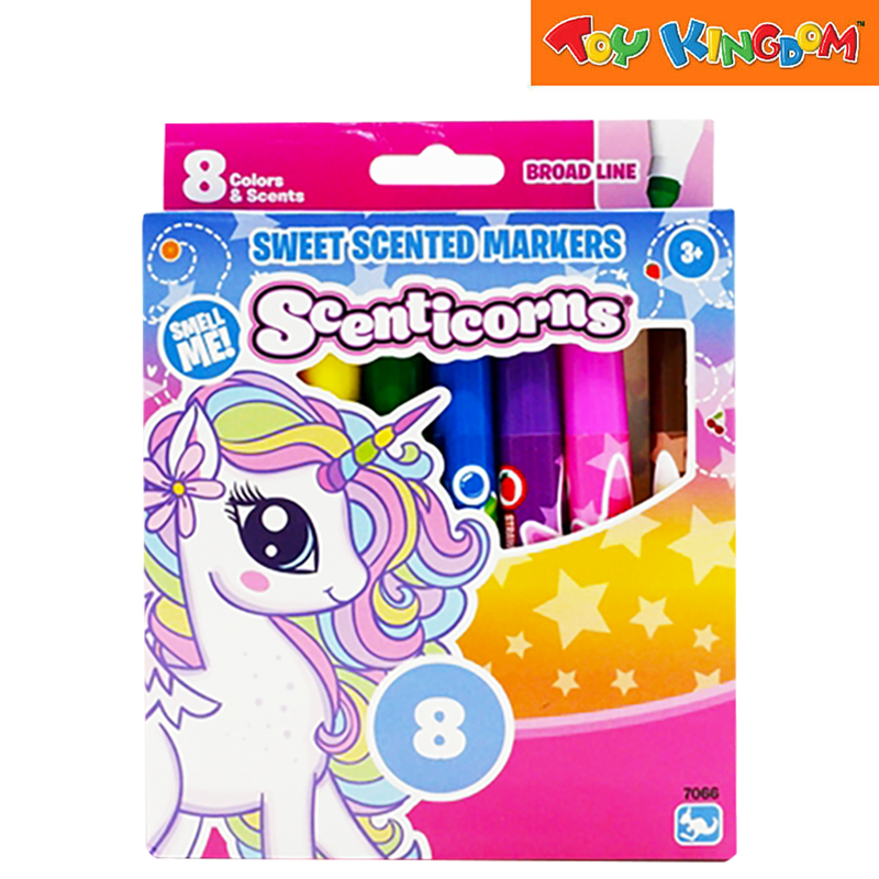 Kangaru Scenticorns Broad Line 8CT Sweet Scented Markers