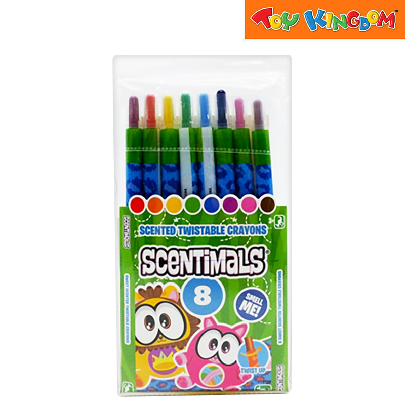 Kangaru Scentimals 8CT Twist Up Scented Twistable Crayons