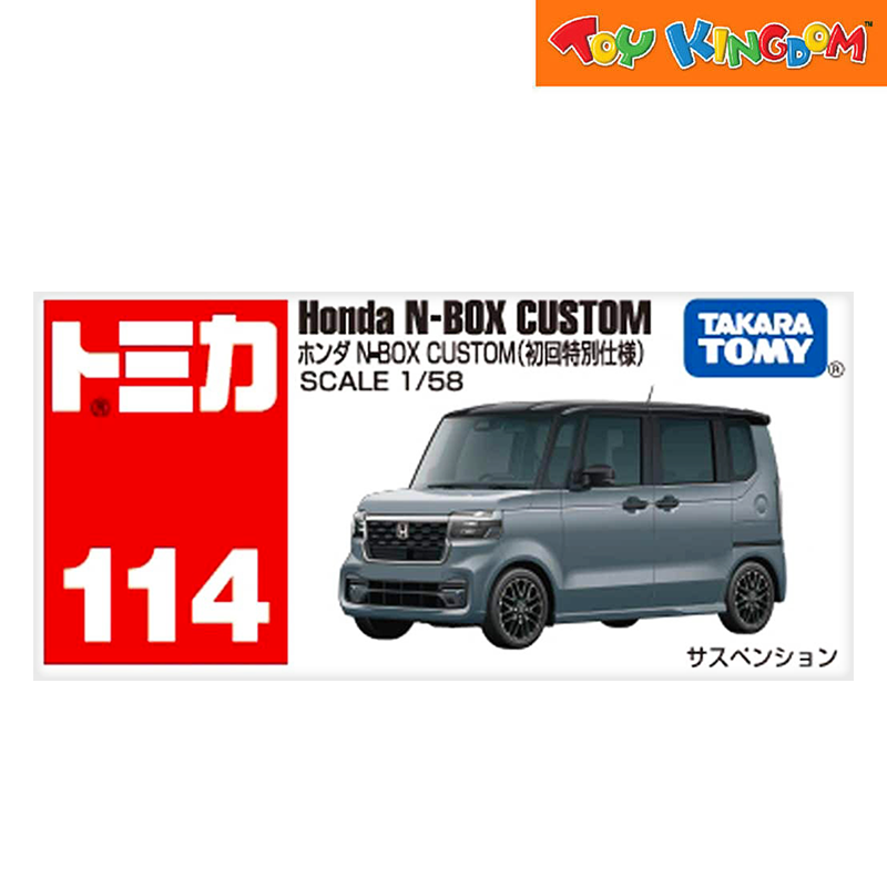 Tomica No.114 Mini Van Honda N-Box Custom Grey Die-cast