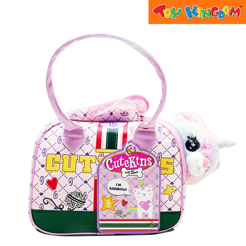 CuteKins Rainbow Posh Pet & Carrier