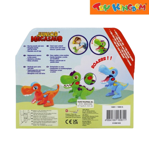 Dragon-I Junior Megasaur T-rex With Light & Sounds Blue Dinosaur