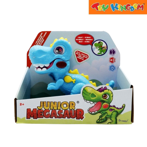 Dragon-I Junior Megasaur T-rex With Light & Sounds Blue Dinosaur