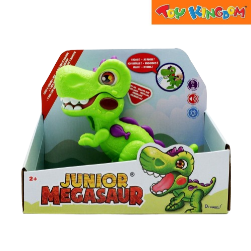 Dragon-I Junior Megasaur T-rex With Light & Sounds Green Dinosaur