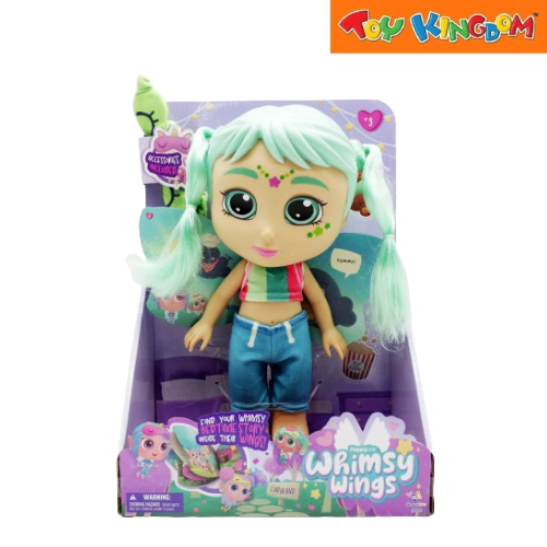 Happy Line Whimsy Wings Fairyland Green Hair Doll