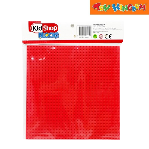 KidShop Red Base Plate Blocks