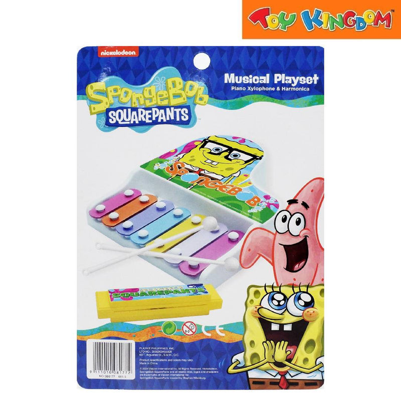 SpongeBob SquarePants Piano Xylophone & Harmonica Musical Playset