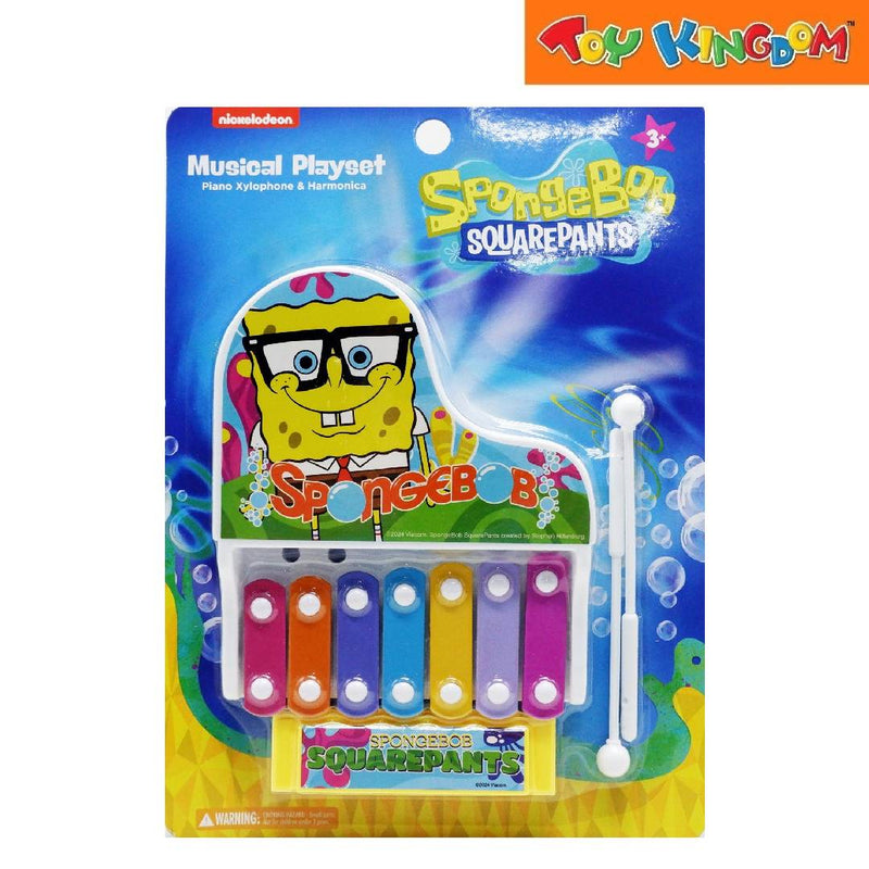 SpongeBob SquarePants Piano Xylophone & Harmonica Musical Playset