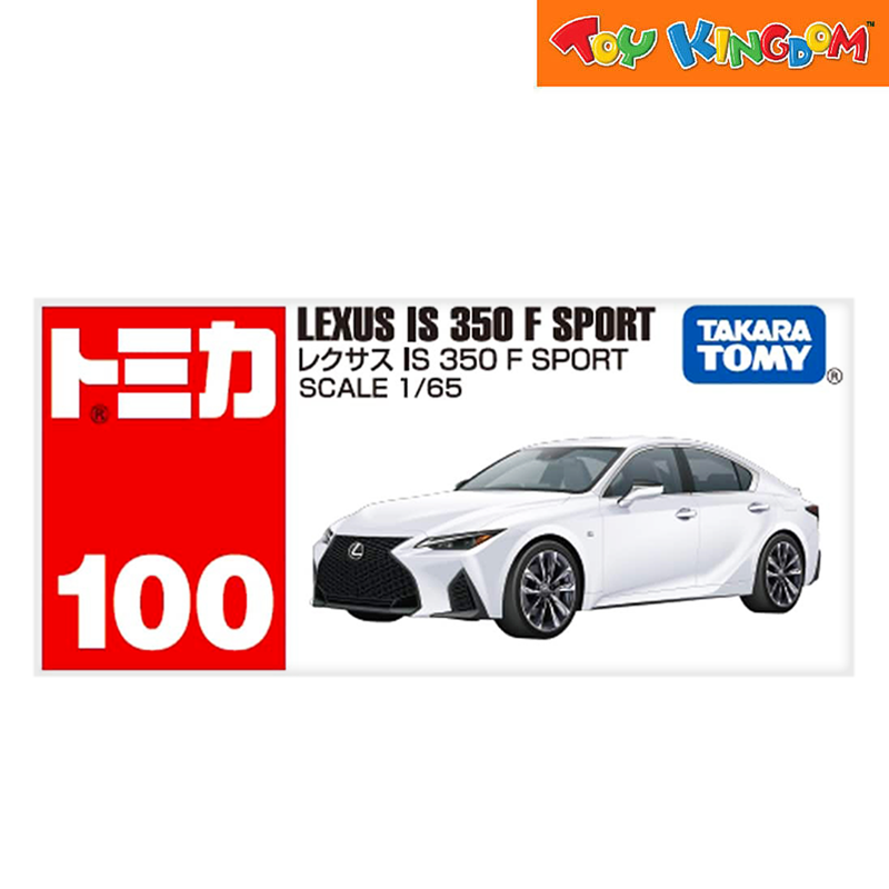 Tomica No.100 Lexus IS 350 F Sport White Die-cast