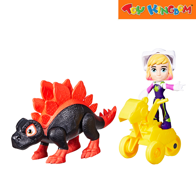 Disney Junior Marvel SAF Dino Webs Dino Spin & Ghost Spider Action Figure