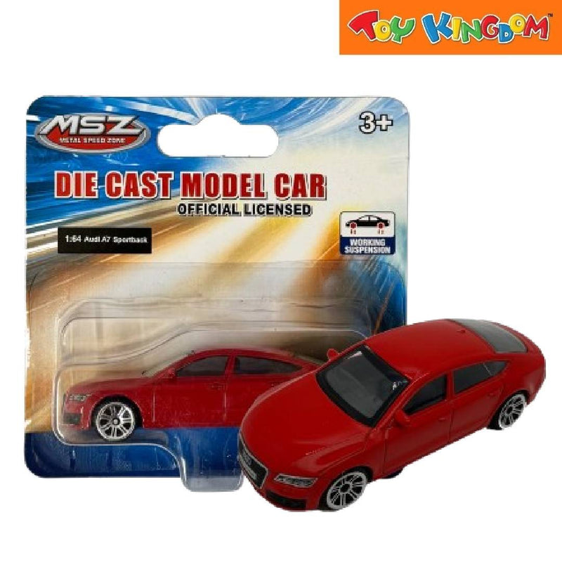 Metal Speed Zone 1:64 Audi A7 Sportback Red Die-cast