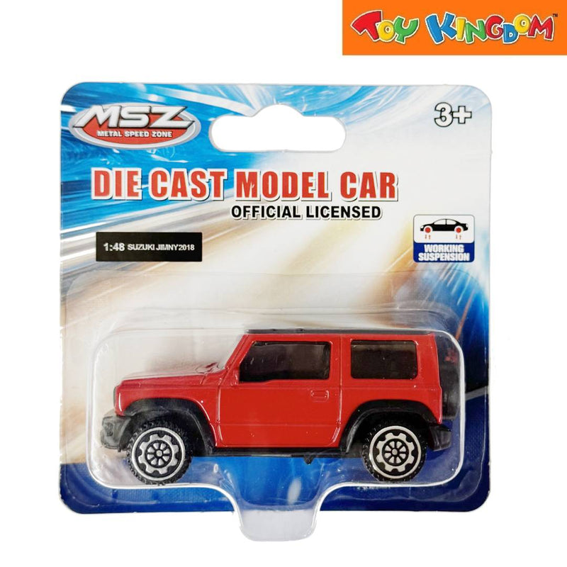 Metal Speed Zone 1:48 Suzuki Jimny 2018 Red Die-cast