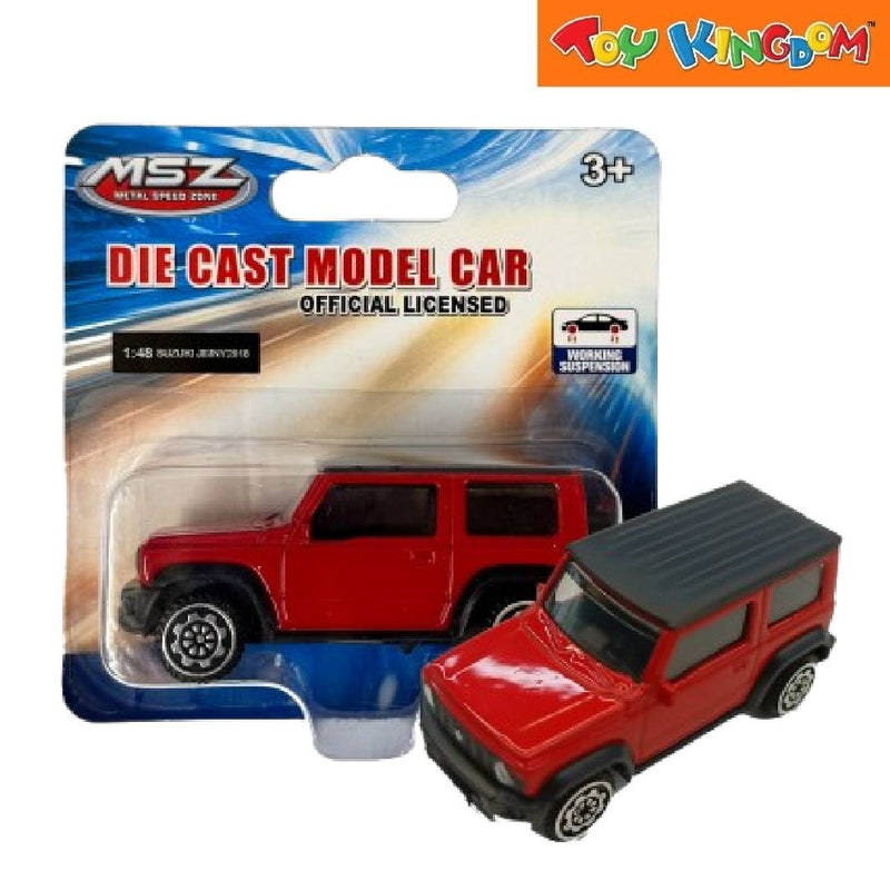 Metal Speed Zone 1:48 Suzuki Jimny 2018 Red Die-cast