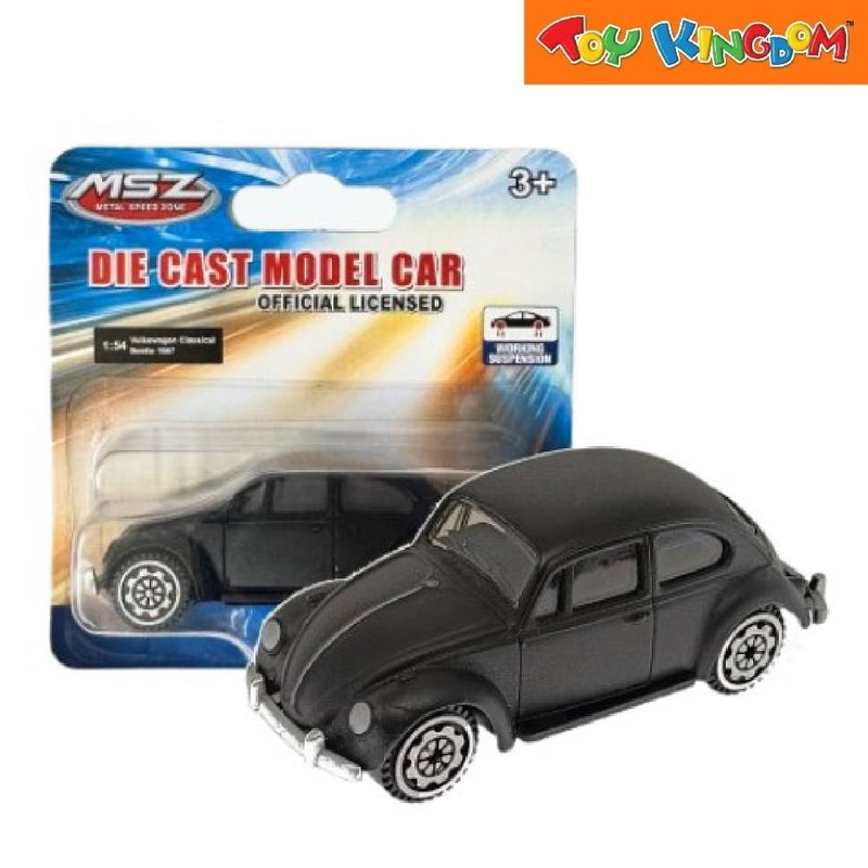 Metal Speed Zone 1:54 Volkswagen Classical Beetle 1967 Black Die-cast