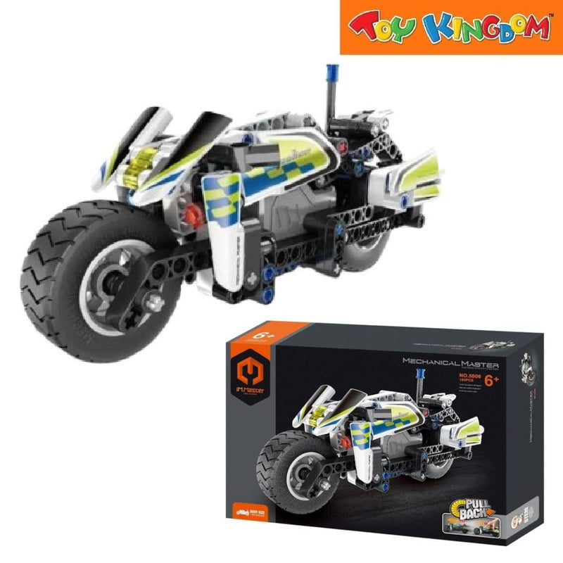 IM.Master Pull Back Police Motorbike 193pcs Building Blocks