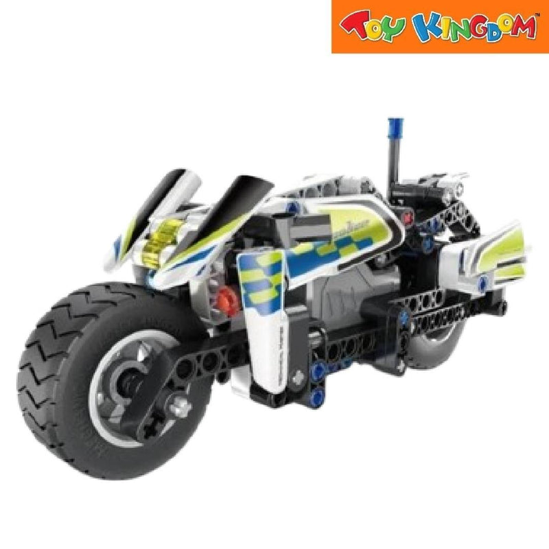 IM.Master Pull Back Police Motorbike 193pcs Building Blocks