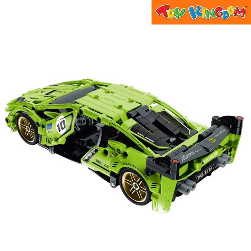 IM.Master Pull Back Supercar Green 457pcs Building Blocks