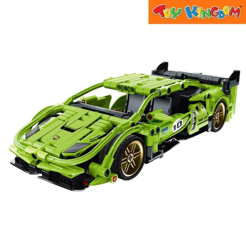 IM.Master Pull Back Supercar Green 457pcs Building Blocks