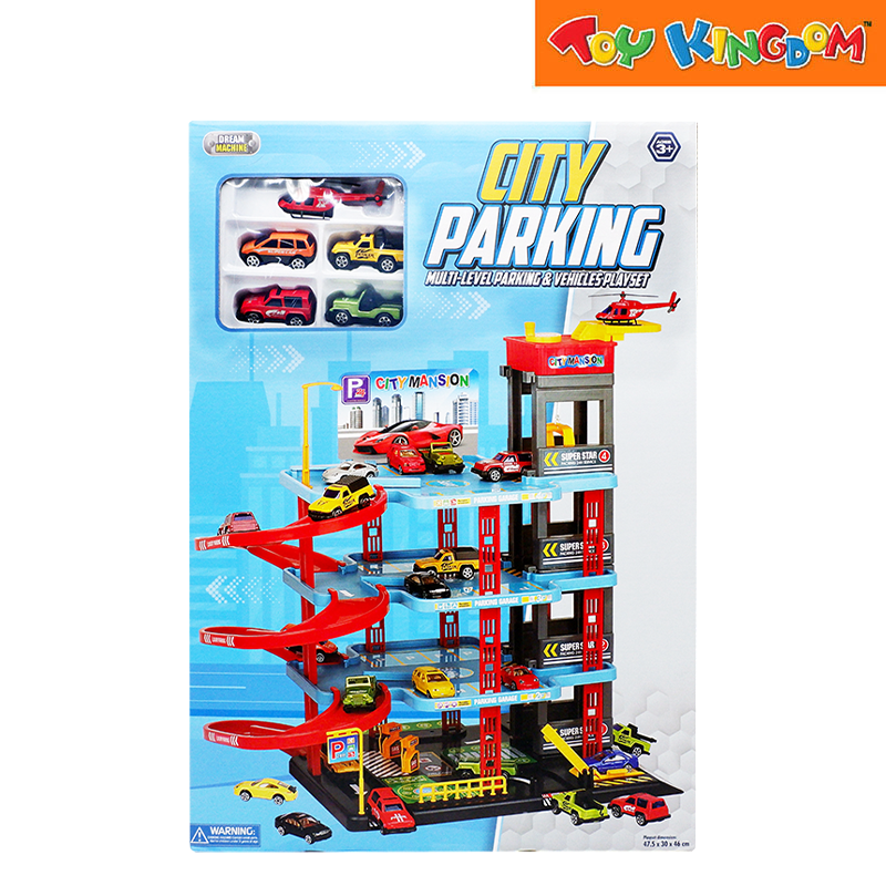 Dream Machine Multi-Level City Parking Vehicle Playset