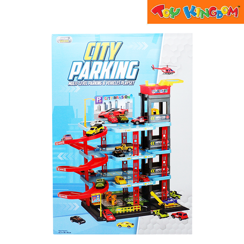 Dream Machine Multi-Level City Parking Vehicle Playset