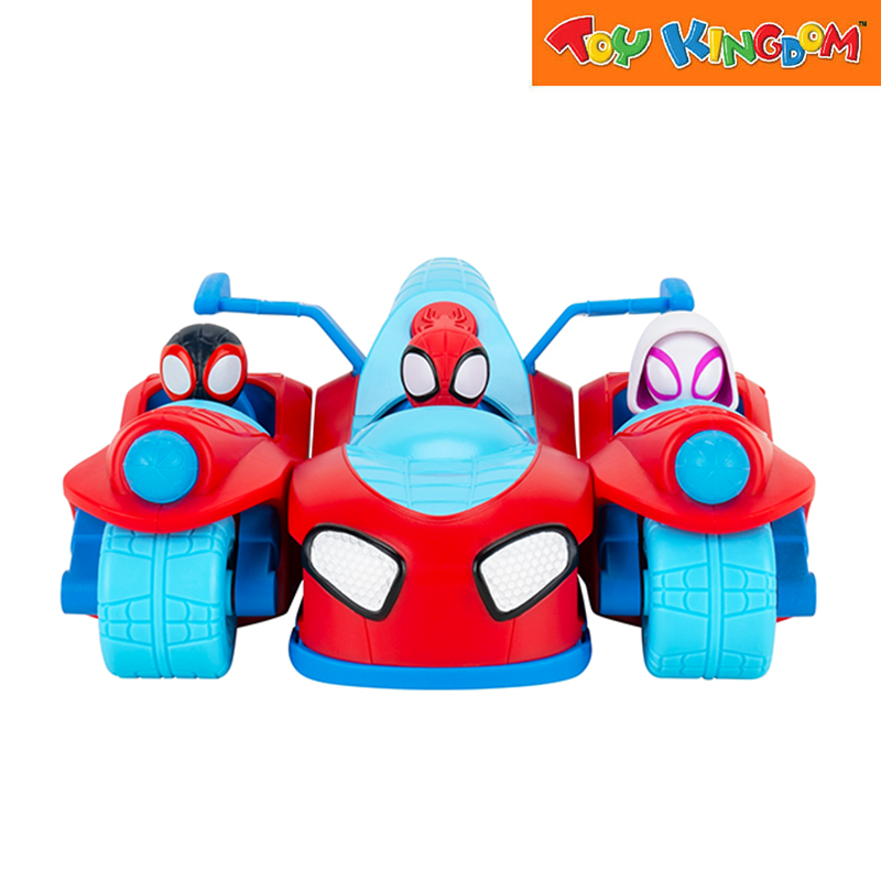 Disney Junior Marvel Spidey And His Amazing Friends Spidey Team Split Racer 3pcs Vehicle