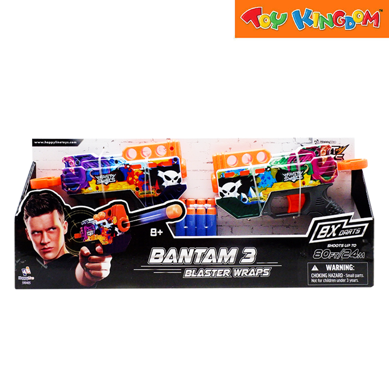 Fast Shots Bantam 3 Blaster Wraps 8 Darts Missile