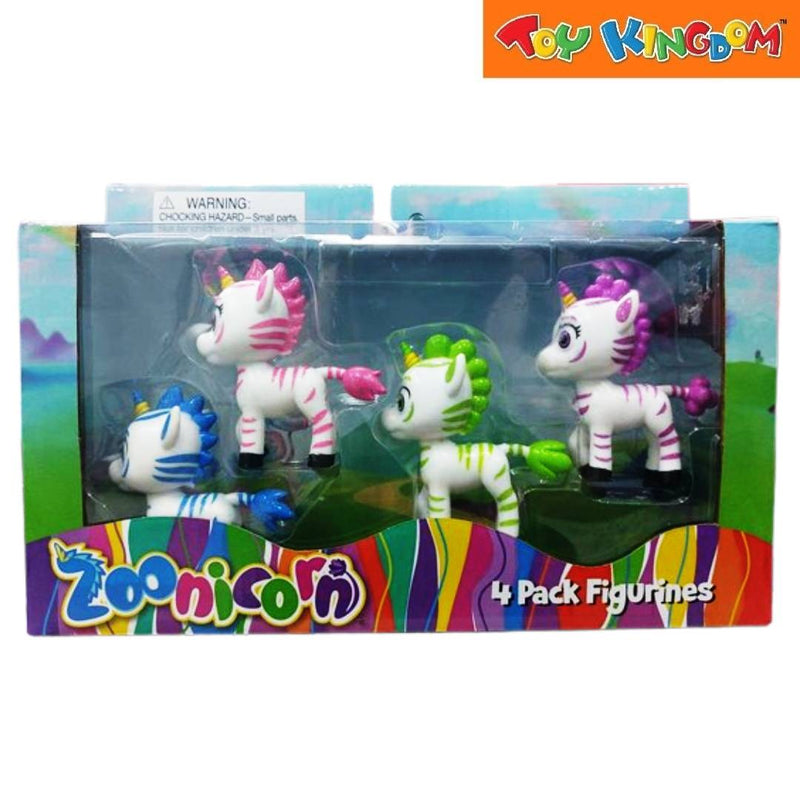 Zoonicorn Unicorn 4 Packs Action Figures