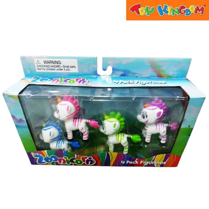 Zoonicorn Unicorn 4 Packs Action Figures