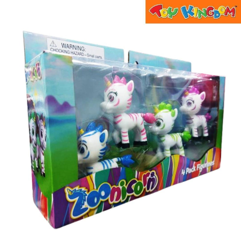 Zoonicorn Unicorn 4 Packs Action Figures