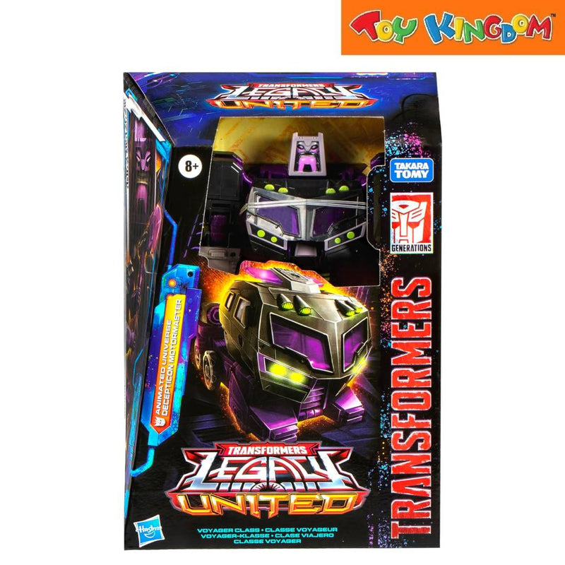 Transformers Gen Legacy United Voyager Class Animated Universe Decepticon Motormaster Action Figure