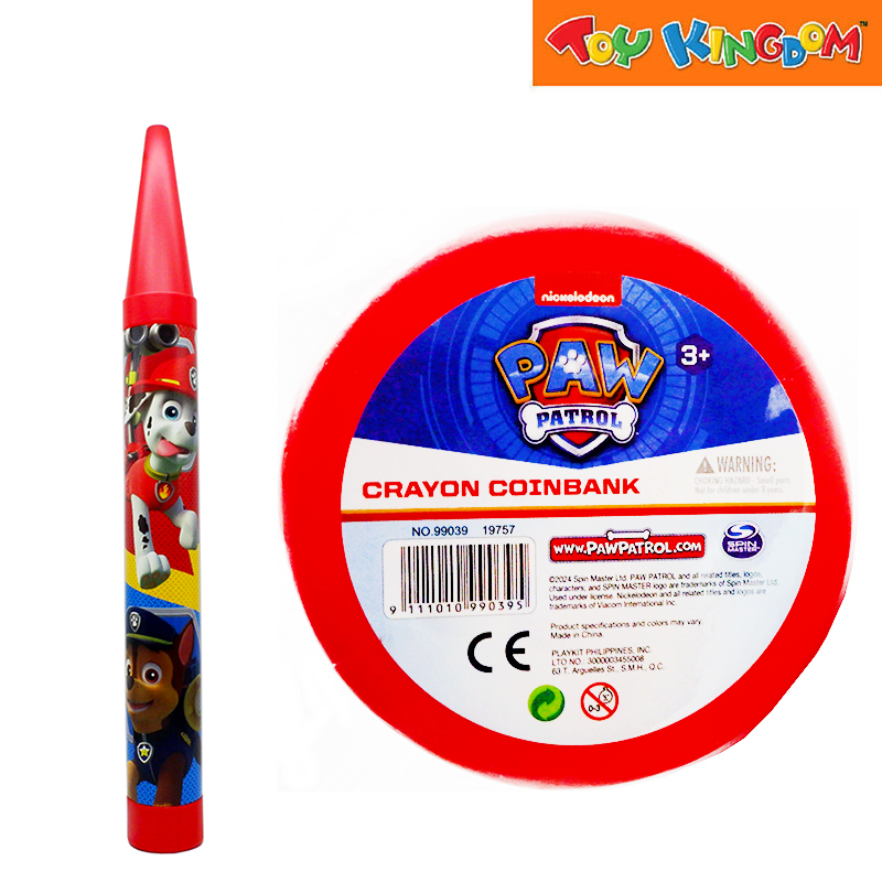 Paw Patrol Red Crayon Coinbank