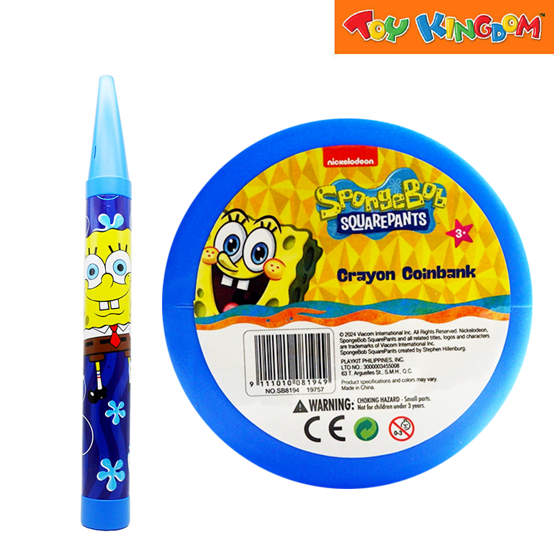 SpongeBob SquarePants Blue Crayon Coinbank