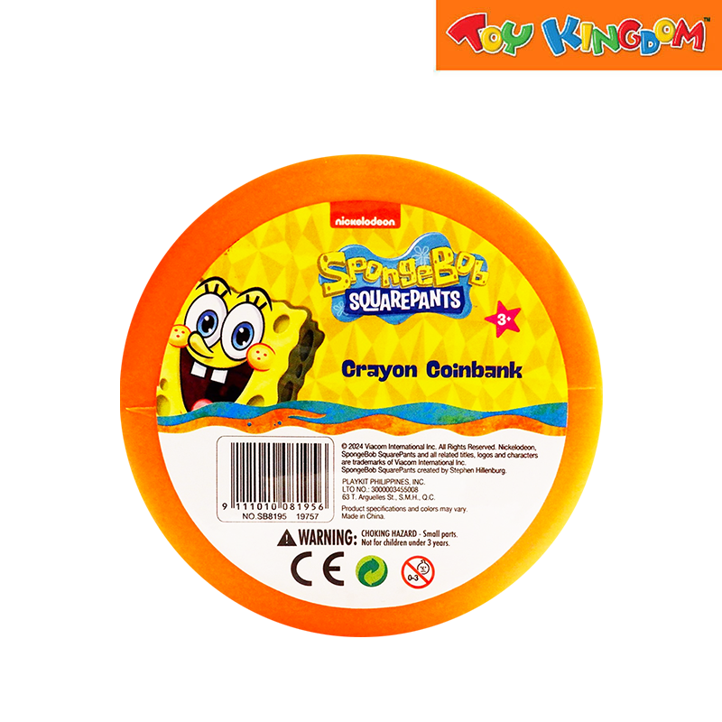 SpongeBob SquarePants Orange Crayon Coinbank