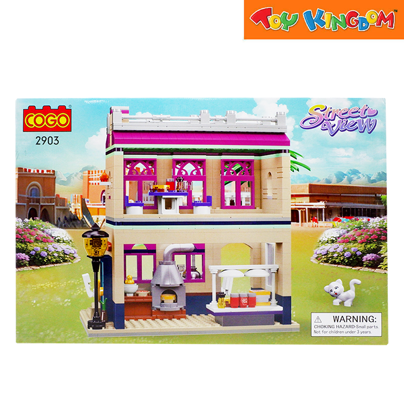 Cogo 2903 Street View Bella Restaurant 859pcs Blocks