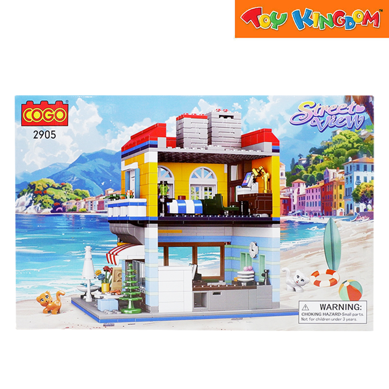 Cogo 2905 Street View Sunny Beachside Bistro 908pcs Blocks