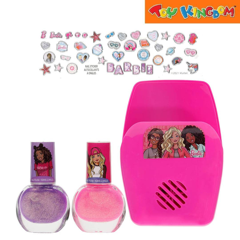 Barbie Nail Sticker And Nail Dryer Playset