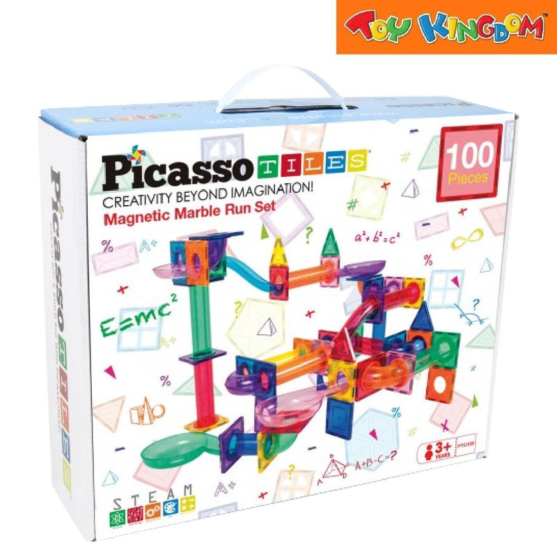 Picasso Tiles 100pcs Magnetic Marble Run Set