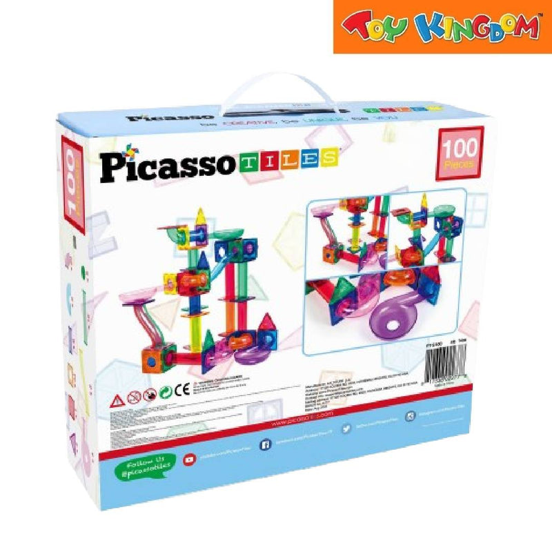 Picasso Tiles 100pcs Magnetic Marble Run Set