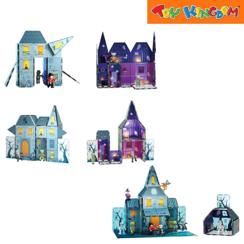 Picasso Tiles 57pcs Haunted House With 8 Action Figures