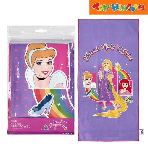 Totsafe Disney Princess Sticker Collage Regular Microfiber Bath Towel