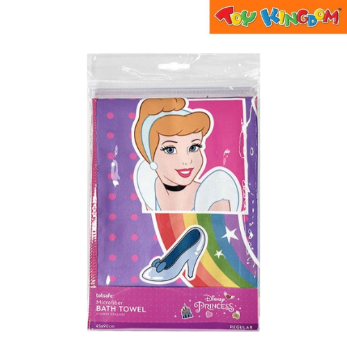 Totsafe Disney Princess Sticker Collage Regular Microfiber Bath Towel