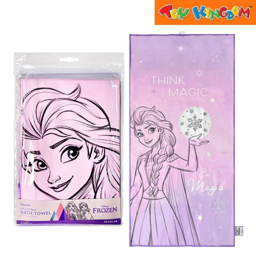 Totsafe Disney Frozen Frosted Lights Elsa Regular Microfiber Bath Towel