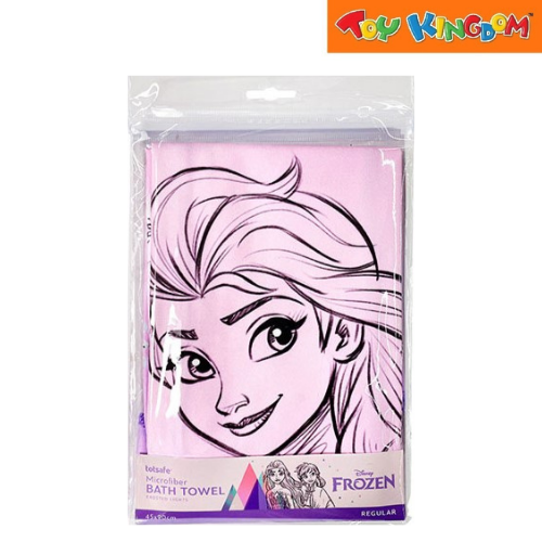 Totsafe Disney Frozen Frosted Lights Elsa Regular Microfiber Bath Towel