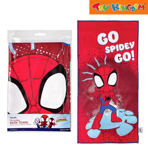 Totsafe Marvel Spidey And His Amazing Friends Regular Microfiber Bath Towel