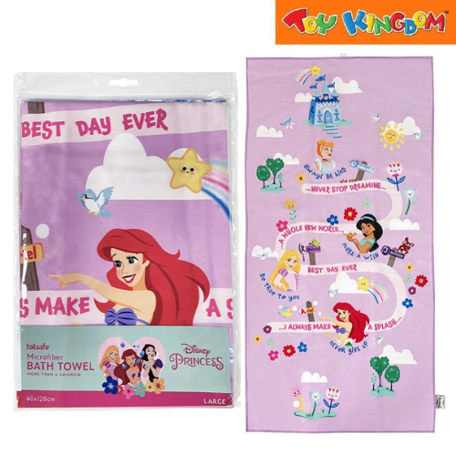 Totsafe Disney Princess More Than A Rainbow Large Microfiber Bath Towel