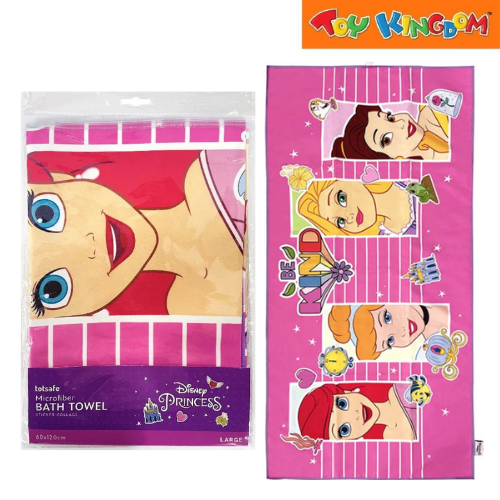 Totsafe Disney Princess Sticker Collage Large Microfiber Bath Towel